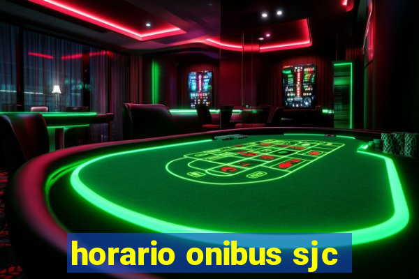 horario onibus sjc